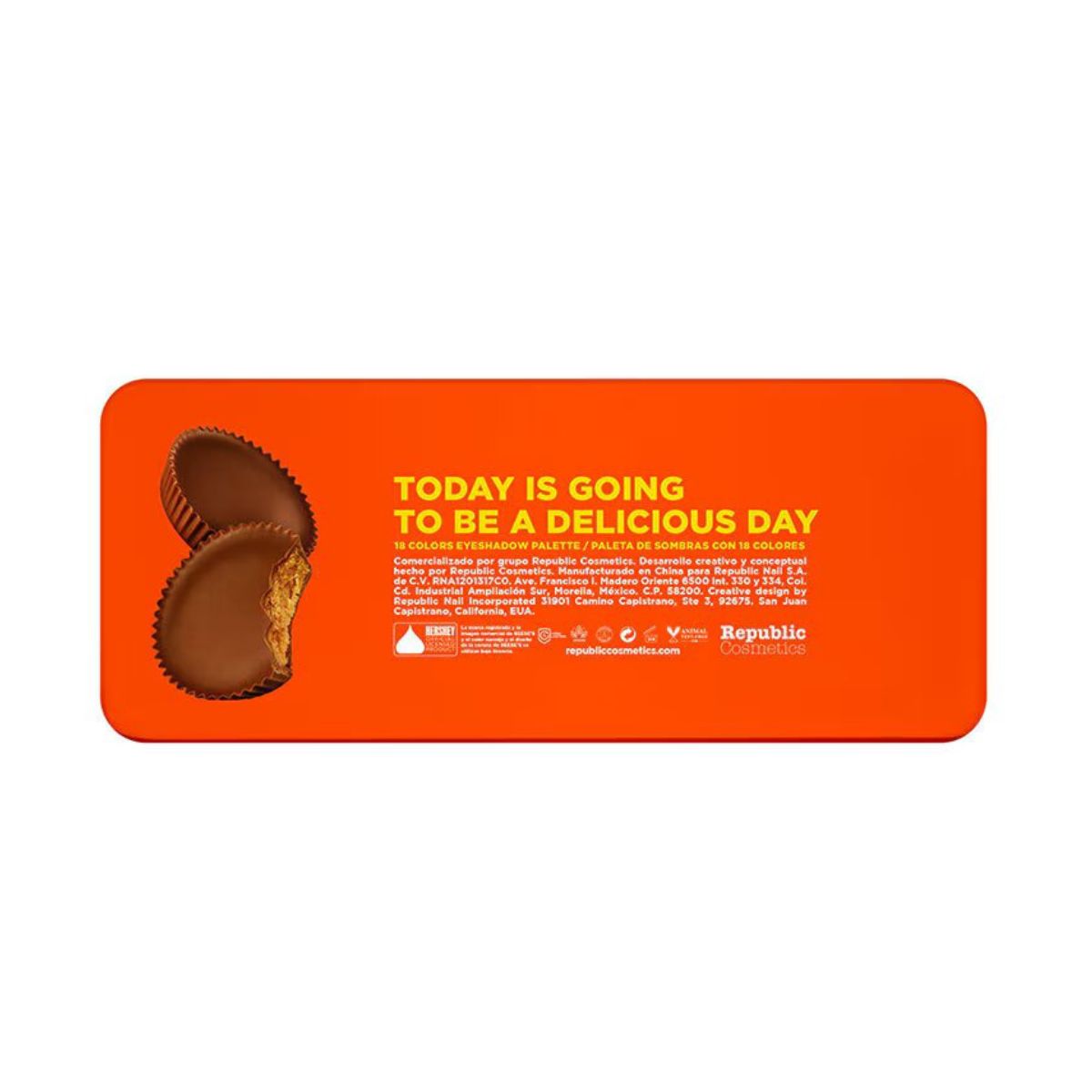 Foto 5 | Paleta De Sombras 18 Tonos Reese’s Edición Límitada En Tonos Cálidos Y Naranjas.