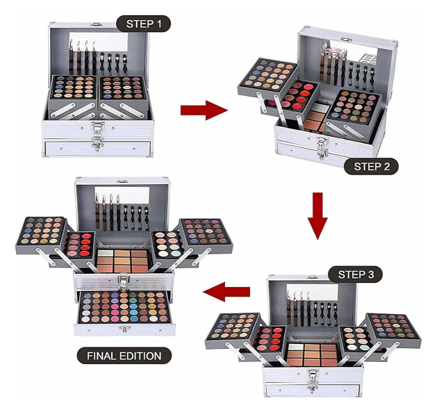 Foto 3 | Traje Xtellar De Maquillaje Femenino Integrado De 132 Color