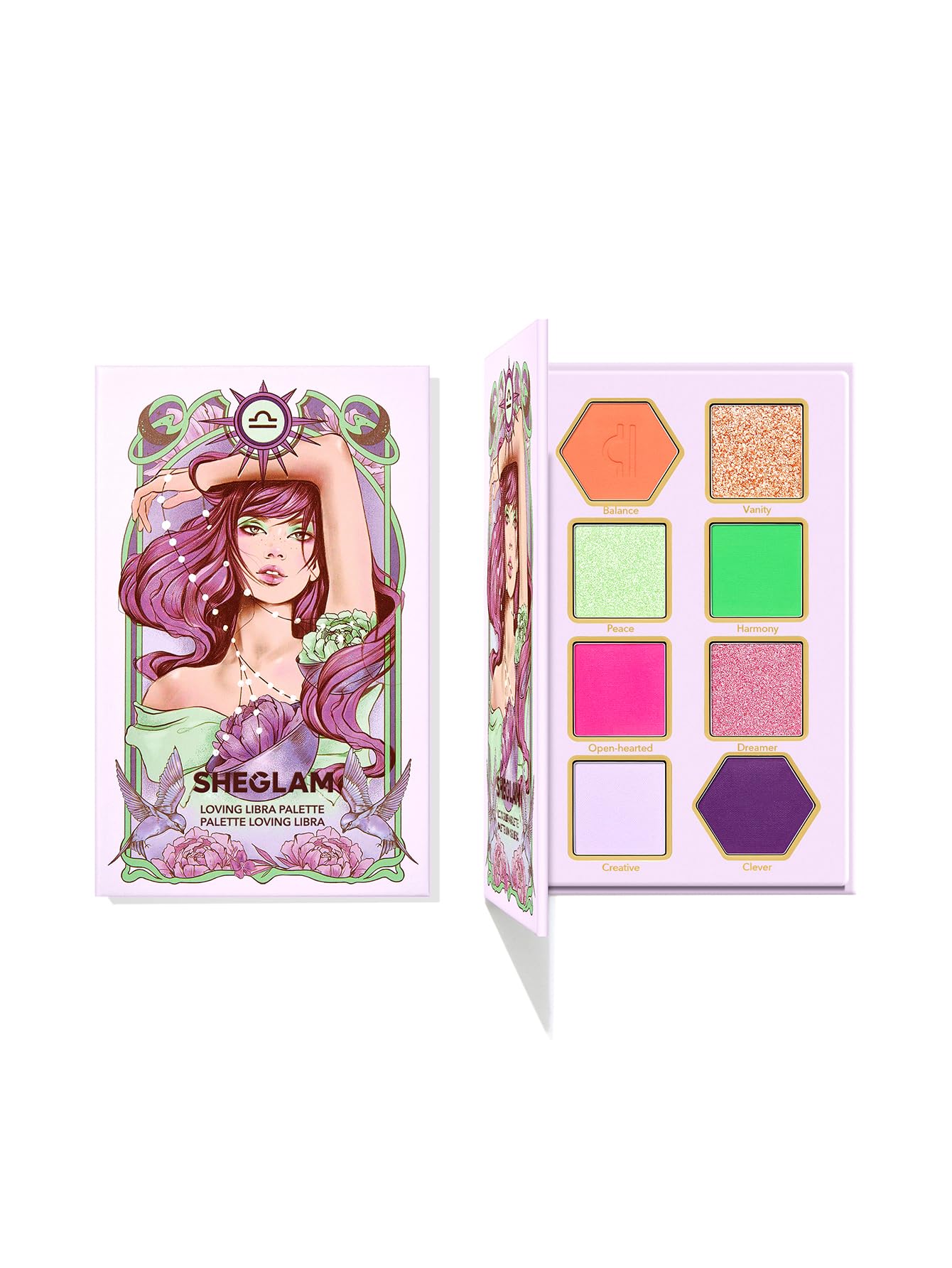 Paleta De Sombras De Ojos Sheglam Glitter Metallic De 8 Colores Loving Libra - Venta Internacional.