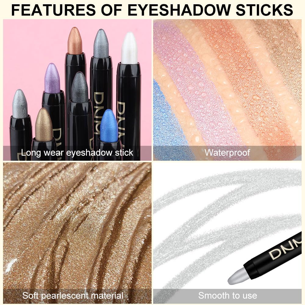 Foto 6 pulgar | Juego De Sombras De Ojos En Crema Kaely, 8 Unidades, Abrillantador Para Ojos - Venta Internacional.