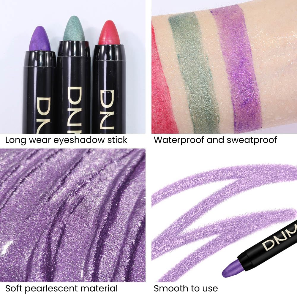 Foto 4 | Set De Sombras De Ojos Color Crema Kaely Waterproof Purple, 2 Unidades - Venta Internacional.