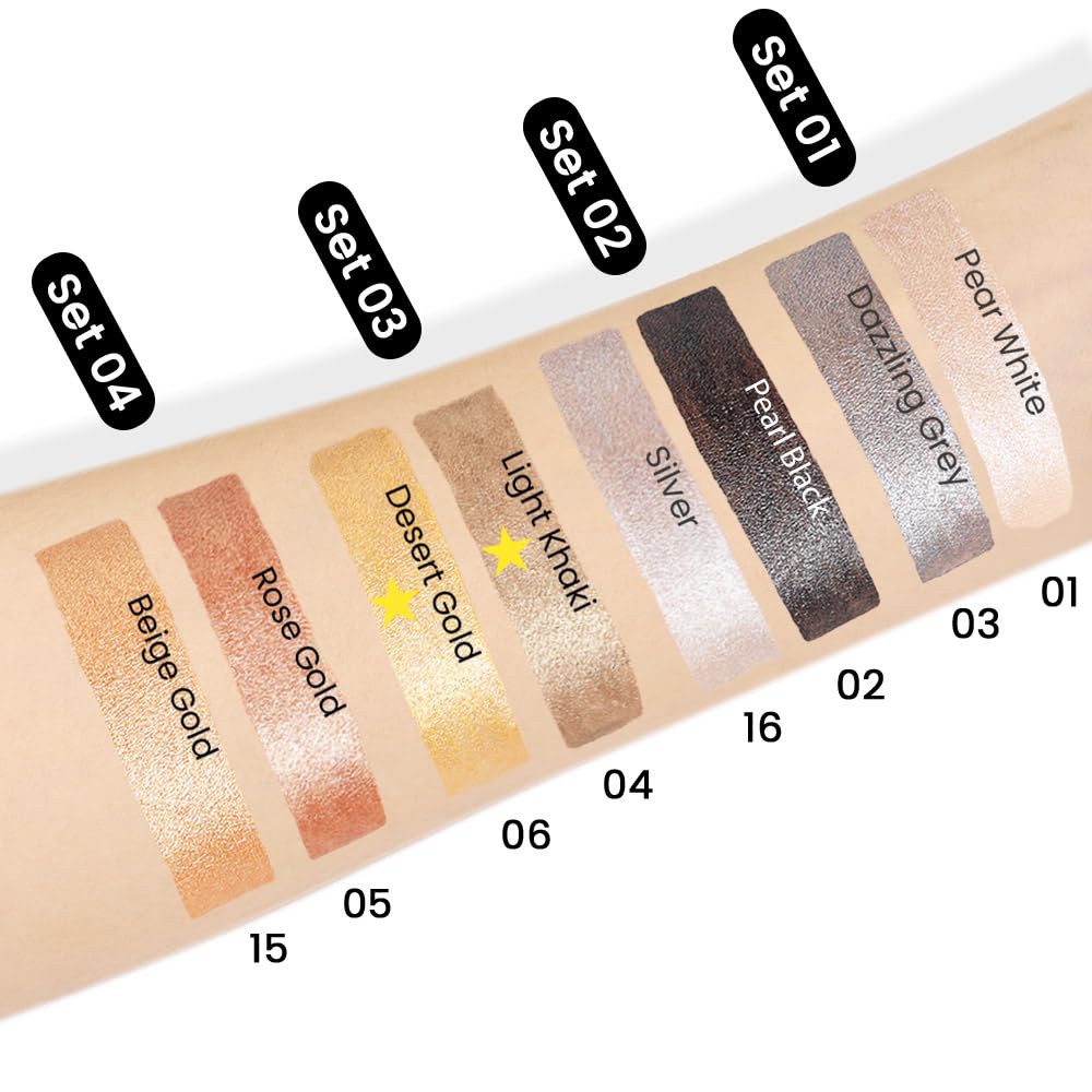 Foto 5 | Set De Sombras De Ojos En Crema Kaely Light Khaki Y Desert Gold - Venta Internacional.
