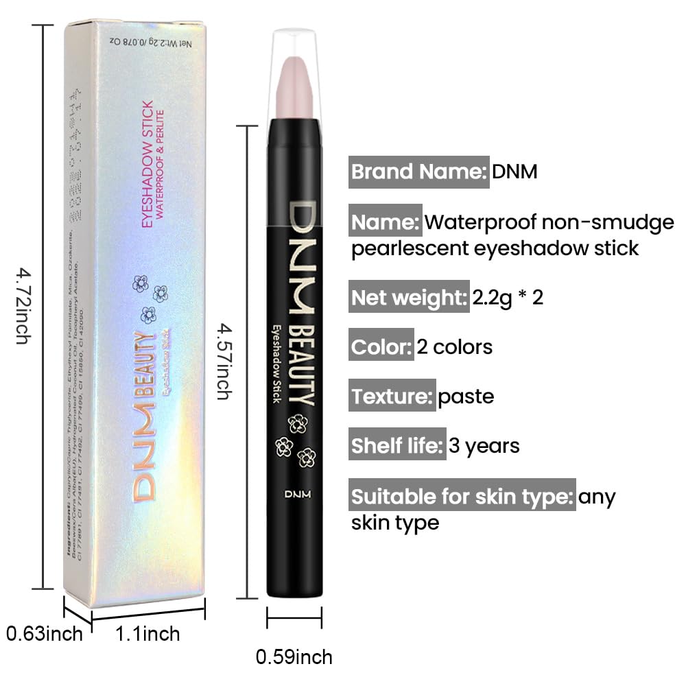 Foto 6 | Set De Sombras De Ojos En Crema Kaely Waterproof, 2 Unidades, Para Ojos - Venta Internacional.
