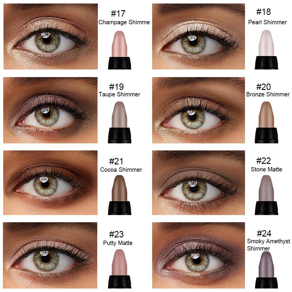 Foto 2 | Set De Sombras De Ojos En Crema Kaely, 8 Unidades, Para Ojos Impermeables - Venta Internacional.