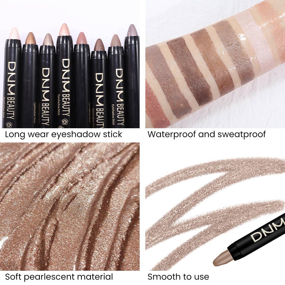 Foto 5 pulgar | Set De Sombras De Ojos En Crema Kaely, 8 Unidades, Para Ojos Impermeables - Venta Internacional.