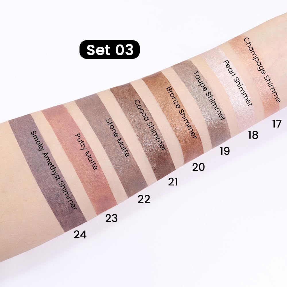 Foto 5 | Set De Sombras De Ojos En Crema Kaely, 8 Unidades, Para Ojos Impermeables - Venta Internacional.