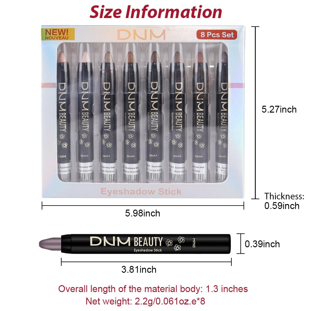 Foto 7 pulgar | Set De Sombras De Ojos En Crema Kaely, 8 Unidades, Para Ojos Impermeables - Venta Internacional.