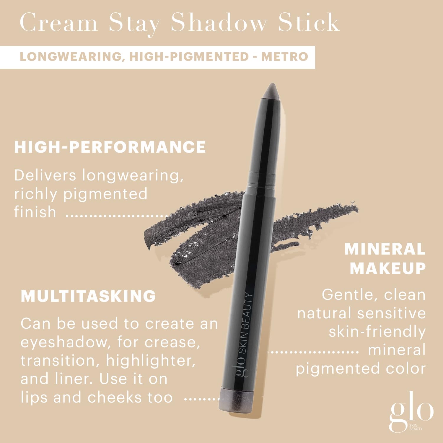 Foto 2 | Sombra De Ojos Stick Glo Skin Beauty Cream Stay Shadow (metro) - Venta Internacional.