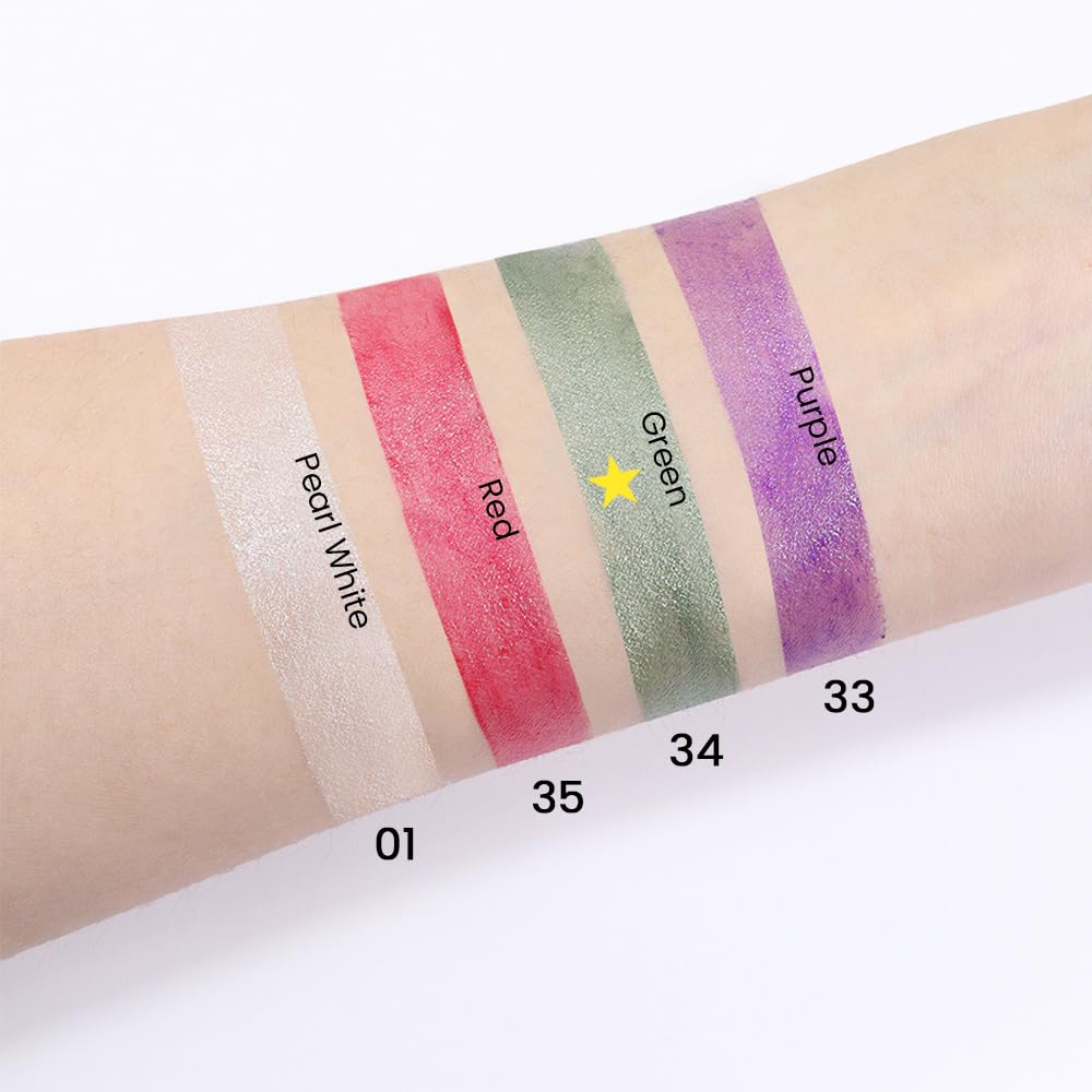 Foto 6 pulgar | Set De Sombras De Ojos En Crema Kaely Waterproof, 2 Unidades, Color Verde - Venta Internacional.