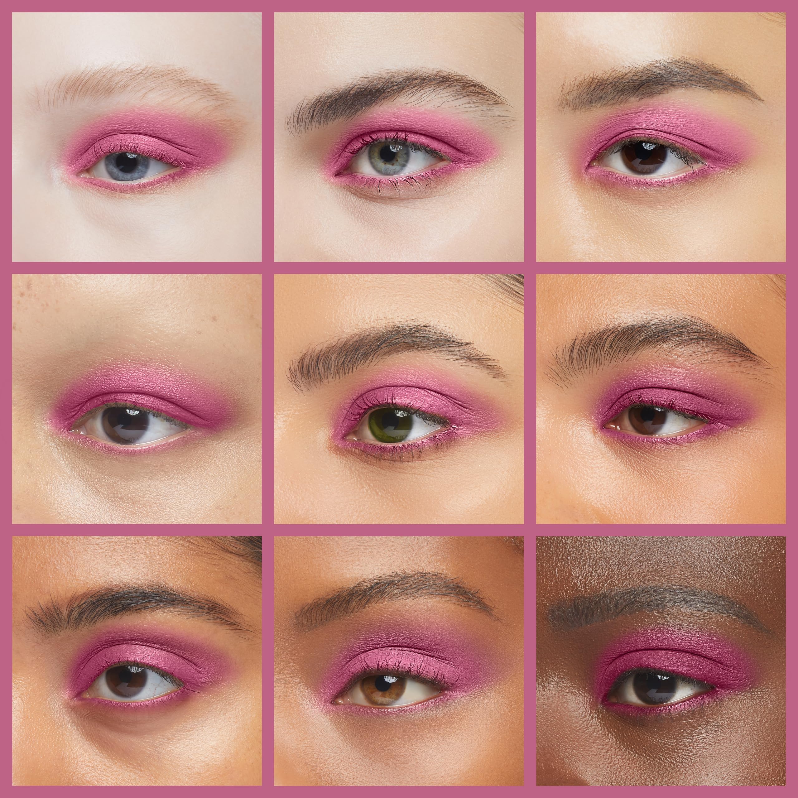 Foto 3 | Sombra De Ojos Pure Ziva Fucsia Rose Deep Pink Red Shimmer - Venta Internacional.