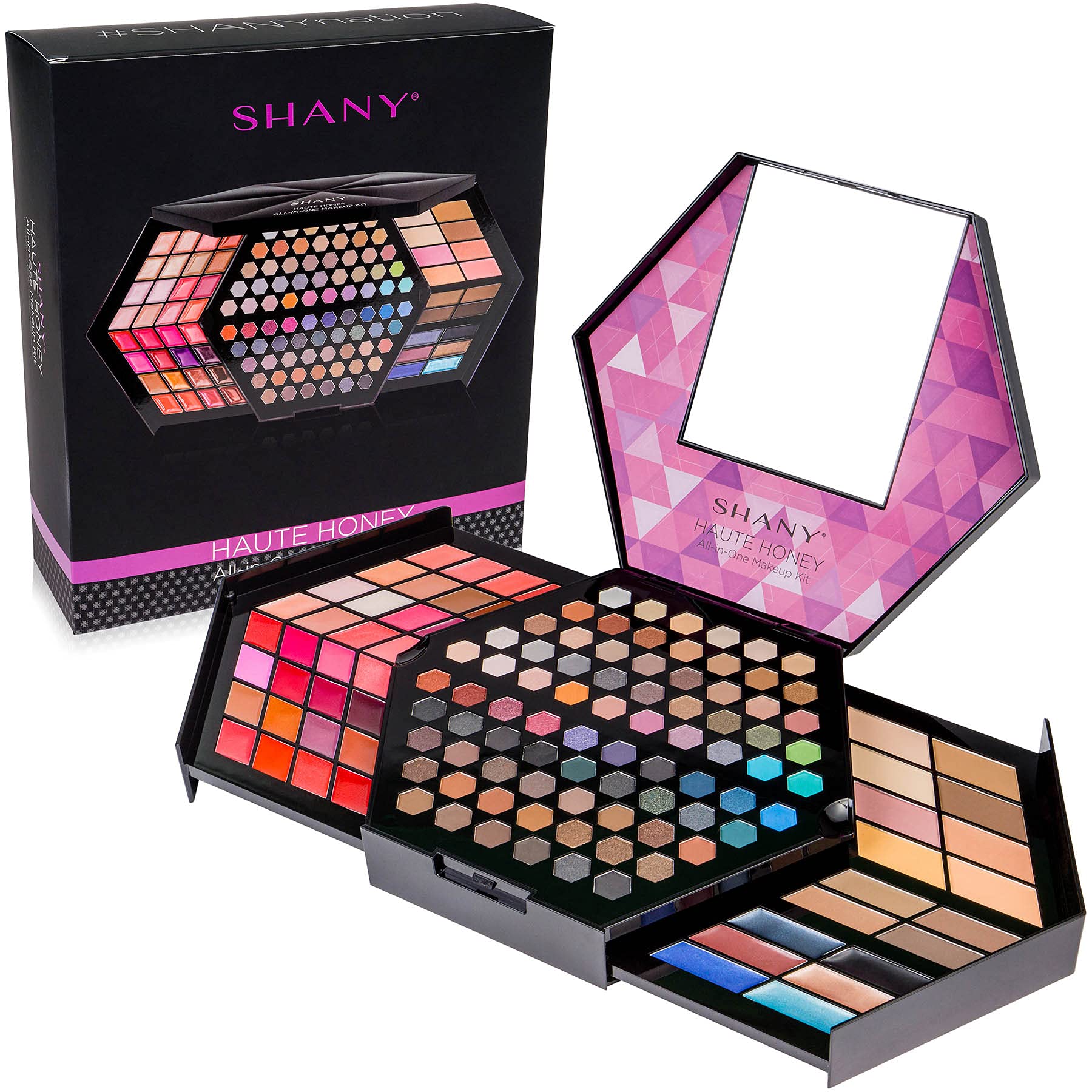 Foto 2 pulgar | Set De Maquillaje Shany Haute Honey Con 80 Sombras De Ojos Y 32 Colores De Labios - Venta Internacional.