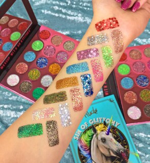 Foto 6 | Paleta Con Purpurina Rude Cosmetics Sin Of Glittony Para Mujer - Venta Internacional.