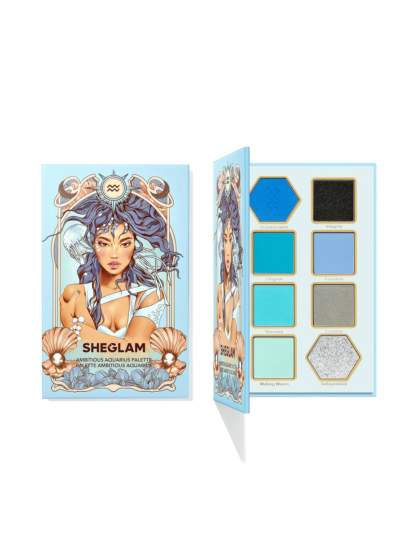 Foto 2 pulgar | Paleta De Sombras De Ojos Sheglam Glitter Metallic De 8 Colores Ambitious - Venta Internacional.