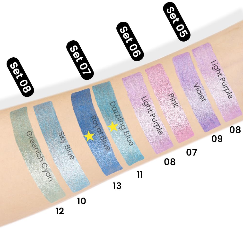 Foto 6 pulgar | Set De Sombras De Ojos En Crema Kaely Dazzling Blue Y Royal Blue - Venta Internacional.