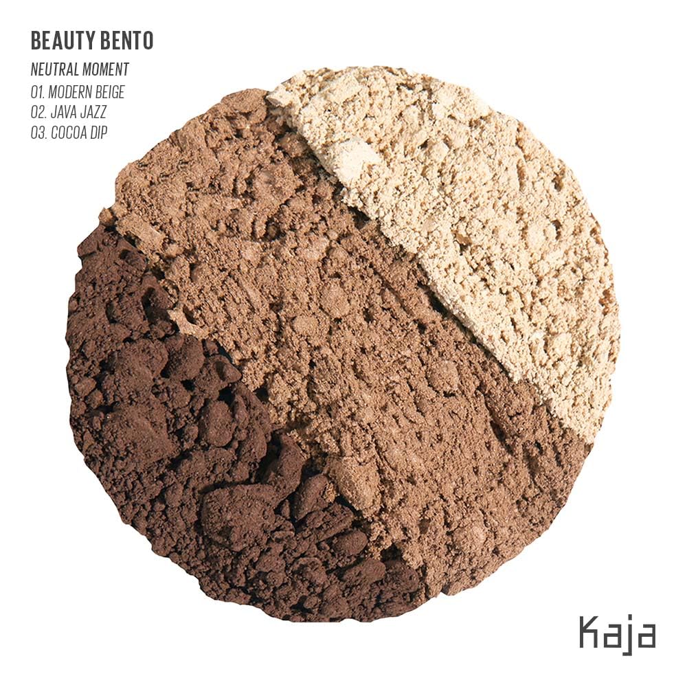 Foto 3 pulgar | Trio De Sombras De Ojos Kaja Beauty Bento Collection En Tonos Neutros - Venta Internacional.