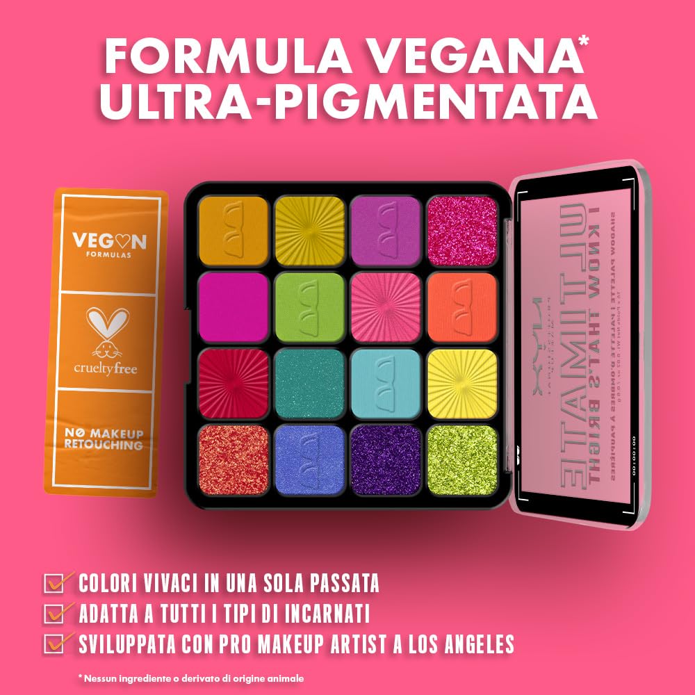Foto 4 pulgar | Paleta De Sombras De Ojos Nyx Professional Makeup Ultimate Shadow - Venta Internacional.