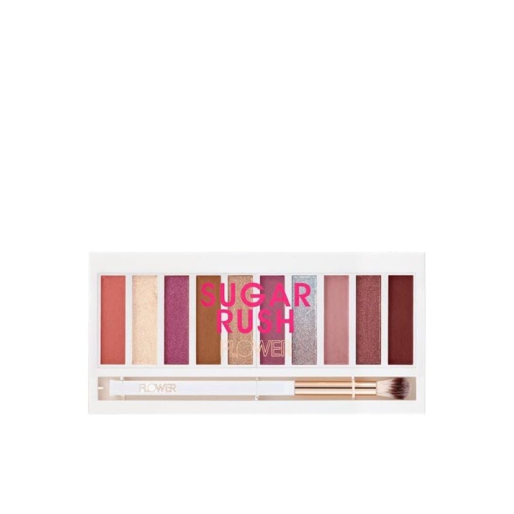 Paleta De Sombras De Ojos Flower Beauty Shimmer + Shade 10 Tonos - Venta Internacional.
