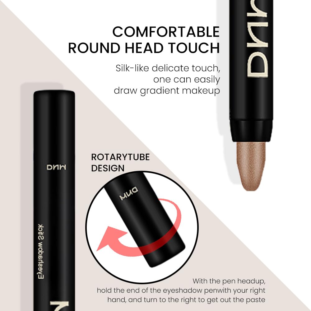 Foto 4 pulgar | Set De Sombras De Ojos En Crema Kaely Waterproof, 2 Unidades, Color Topo Y Bronce - Venta Internacional.