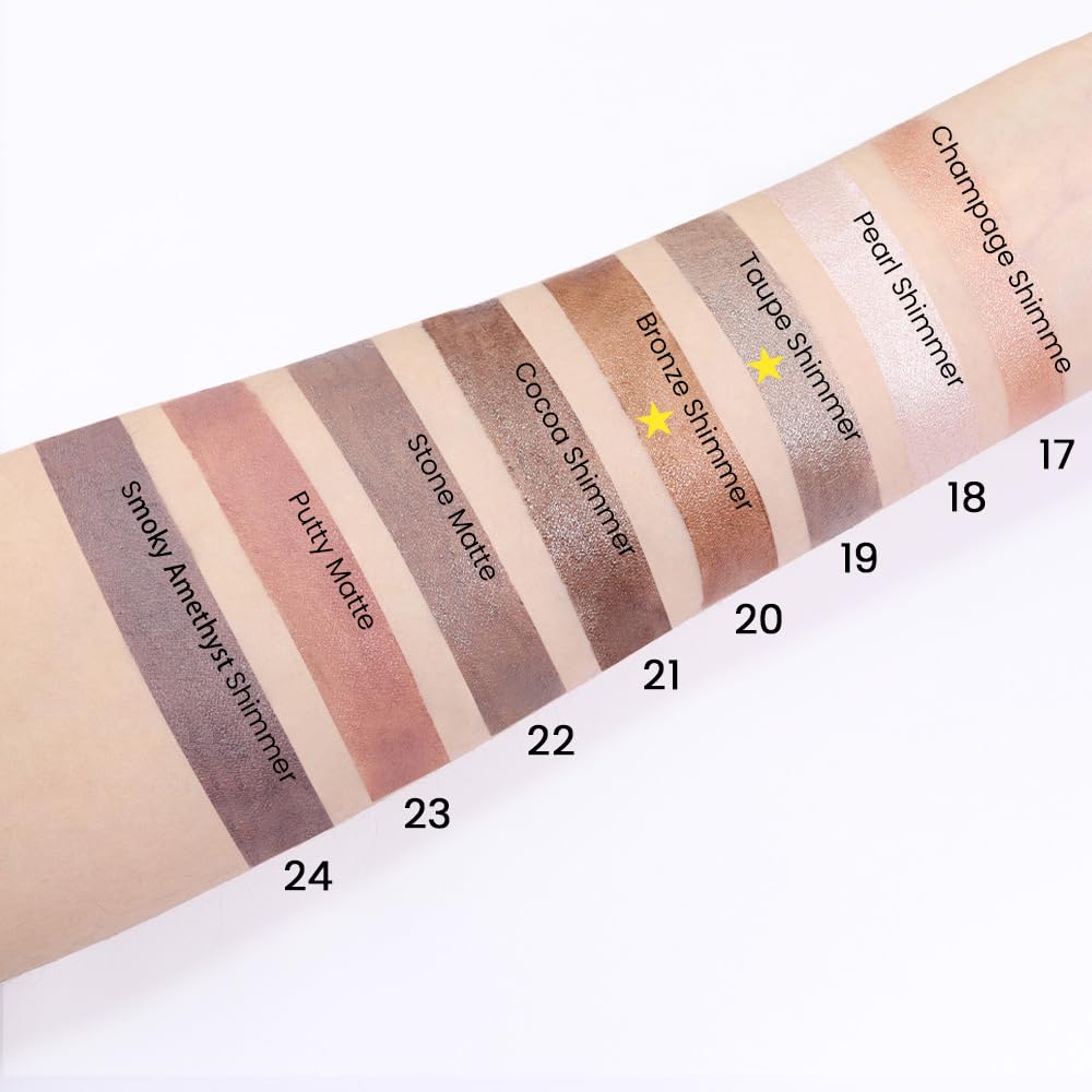 Foto 6 pulgar | Set De Sombras De Ojos En Crema Kaely Waterproof, 2 Unidades, Color Topo Y Bronce - Venta Internacional.