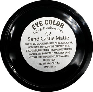 Foto 2 | Sombra De Ojos Pure Ziva Sand Castle Matte Beige Marrón Taupe - Venta Internacional.