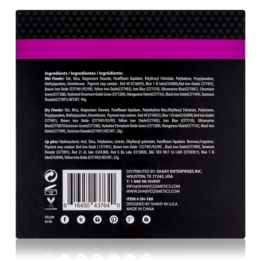 Foto 5 | Kit De Maquillaje Shany All About That Face Con 126 Sombras De Ojos - Venta Internacional.