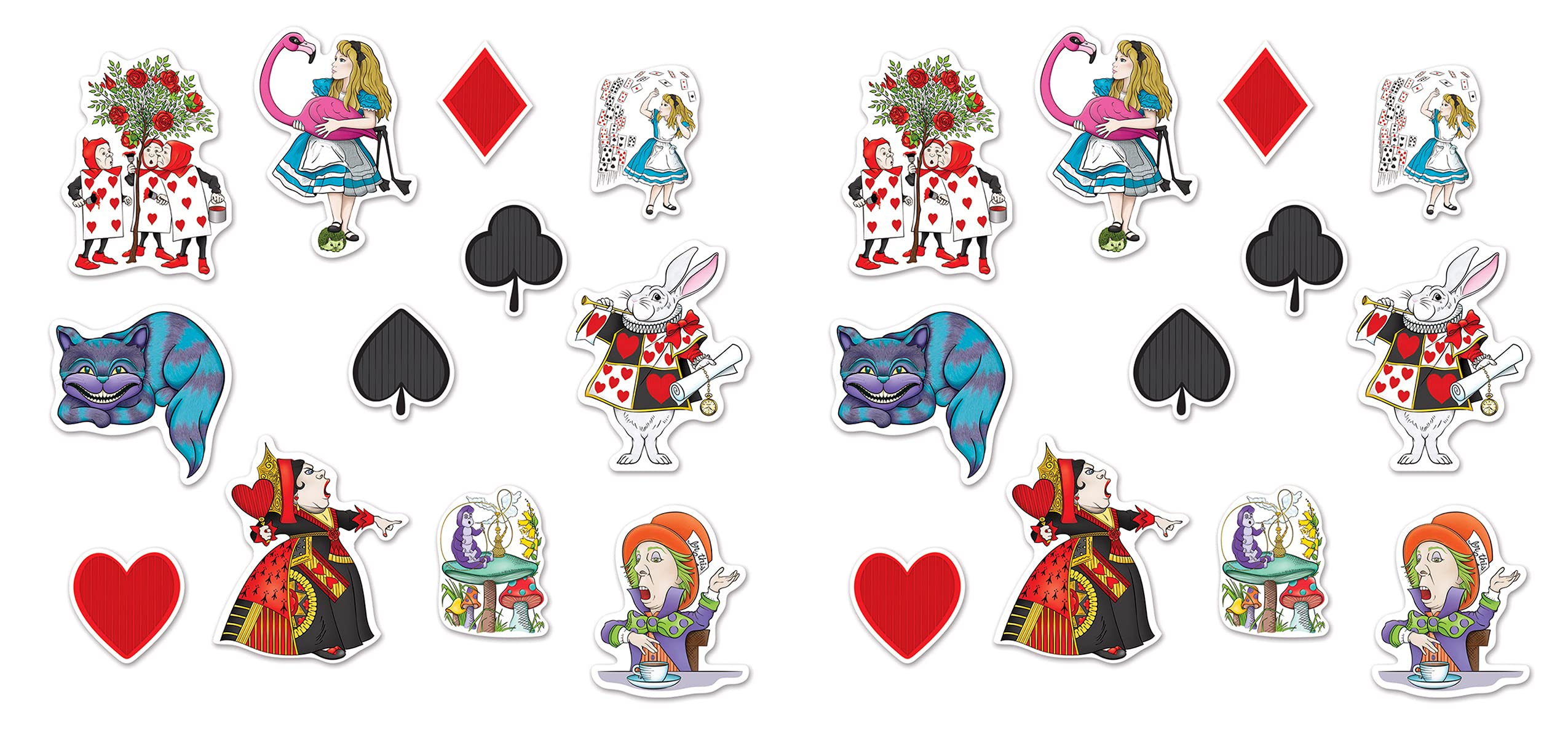 Foto 2 pulgar | Cutouts Beistle Alicia En El País De Las Maravillas, 24 Piezas, Multicolor - Venta Internacional.