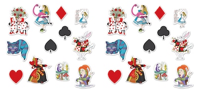 Foto 1 | Cutouts Beistle Alicia En El País De Las Maravillas, 24 Piezas, Multicolor - Venta Internacional.