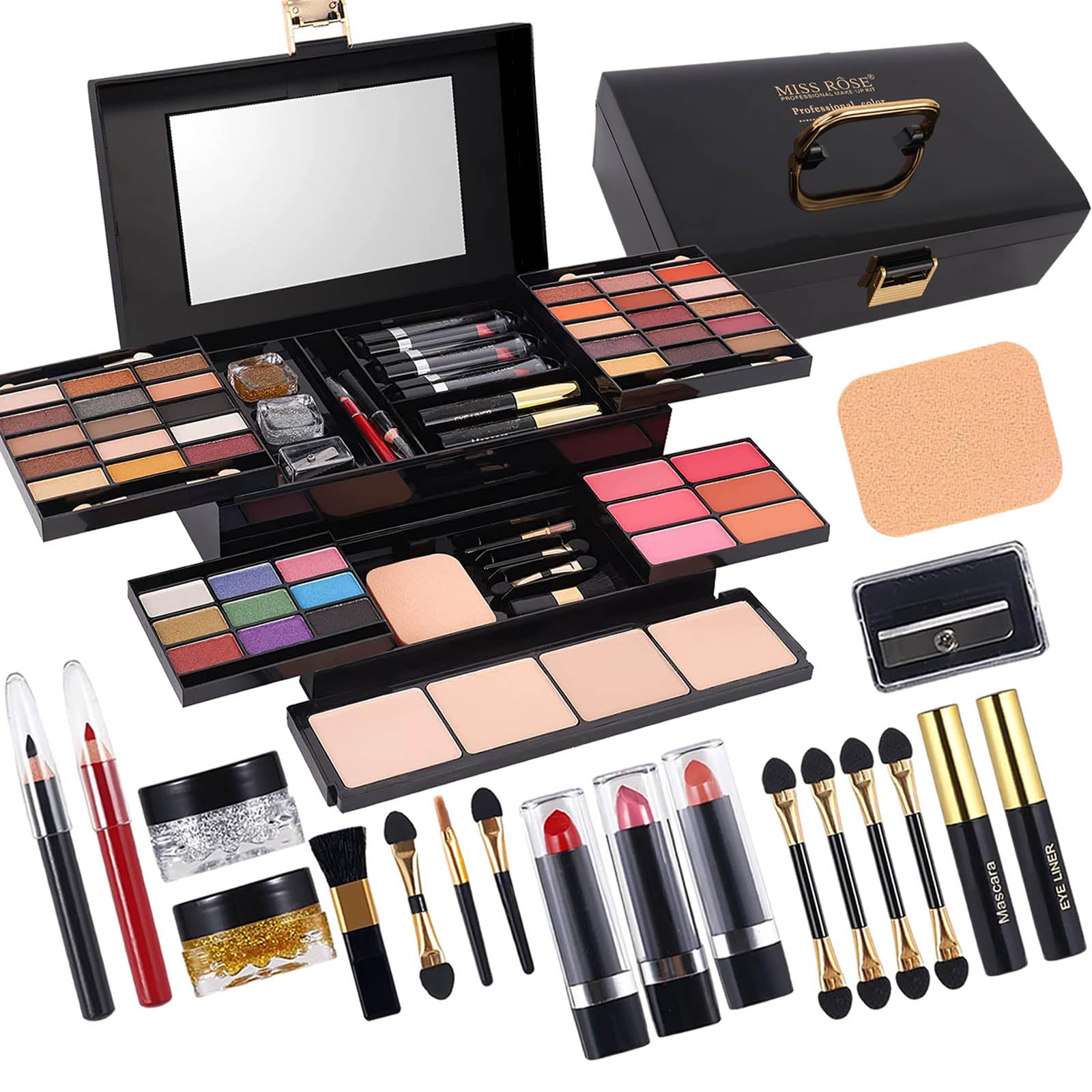 Foto 1 | Paleta De Maquillaje Miss Rose M 58 Color Con Kit Completo 331n Para Mujer - Venta Internacional.
