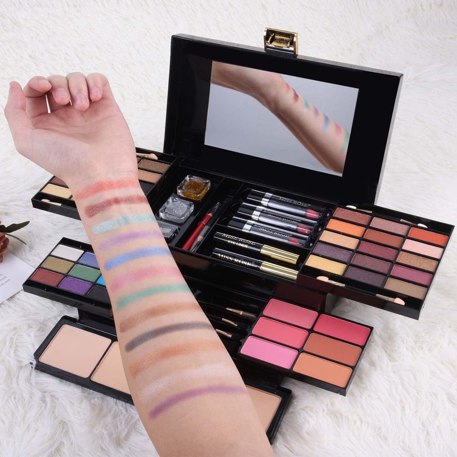 Foto 7 pulgar | Paleta De Maquillaje Miss Rose M 58 Color Con Kit Completo 331n Para Mujer - Venta Internacional.