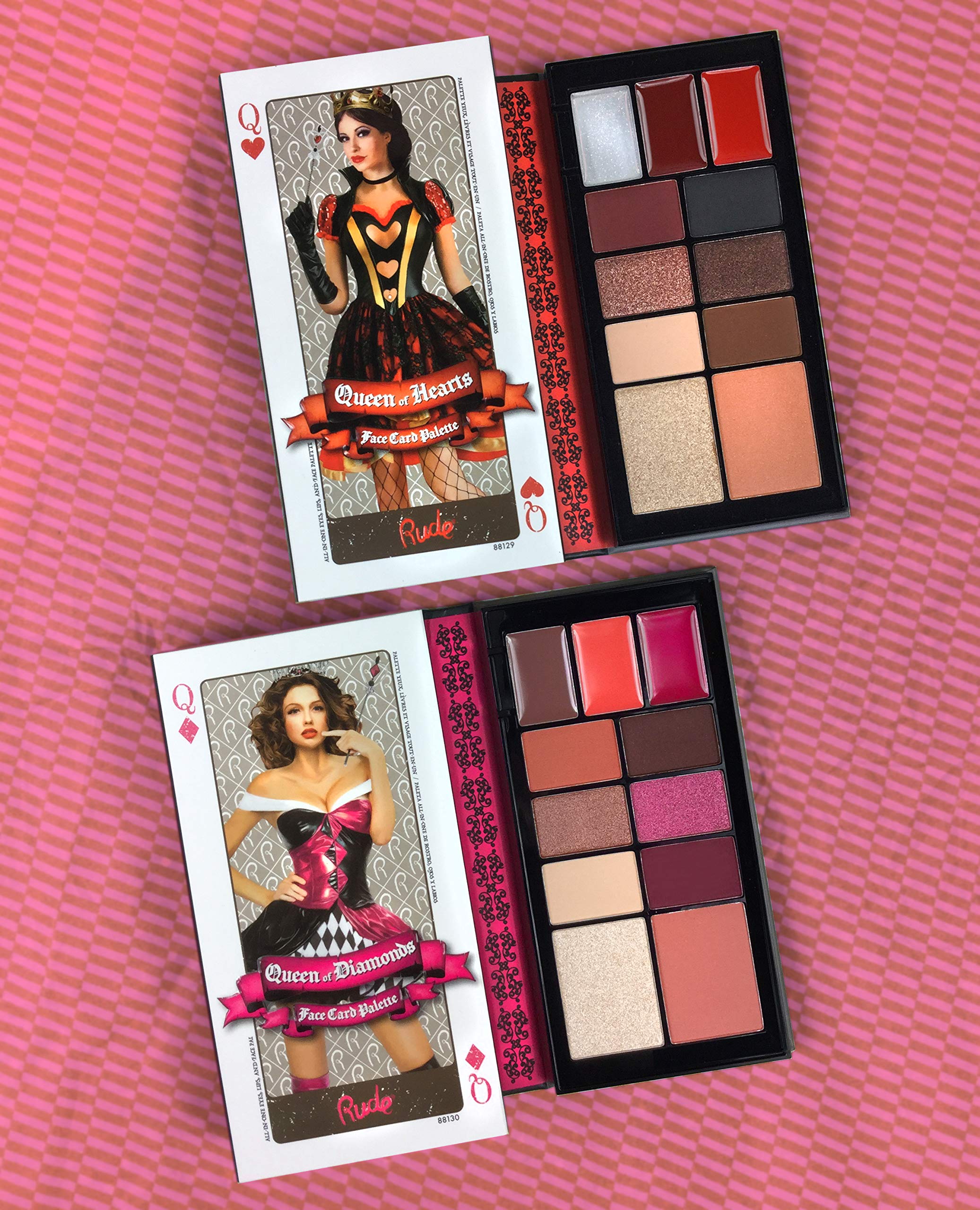 Foto 4 pulgar | Paleta De Maquillaje Rude Cosmetics Face Card Queen Of Diamonds - Venta Internacional.