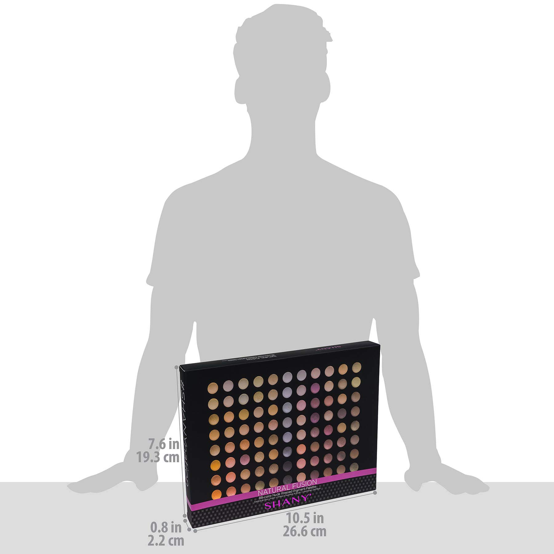 Foto 5 pulgar | Paleta De Sombras De Ojos Shany Natural Fusion 88 Colors Nude - Venta Internacional.