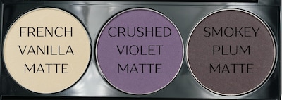 Foto 3 | Paleta De Sombras De Ojos Pure Ziva Blanco Roto, Lavanda Mate Y Morado - Venta Internacional.