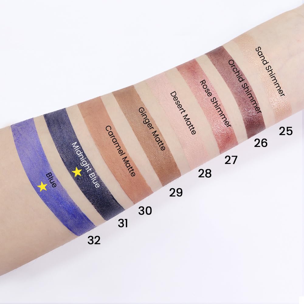 Foto 6 pulgar | Set De Sombras De Ojos En Crema Kaely Midnight Blue Shimmer 31+32 - Venta Internacional.