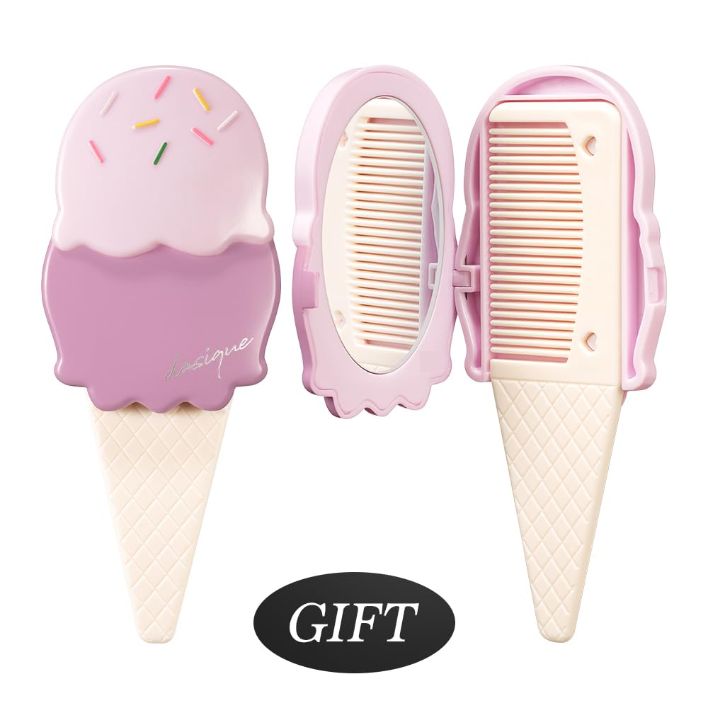 Foto 4 pulgar | Set De Sorbetes De Arándanos Dasique De Shadow Palette Con Espejo En Forma De Peine - Venta Internacional.