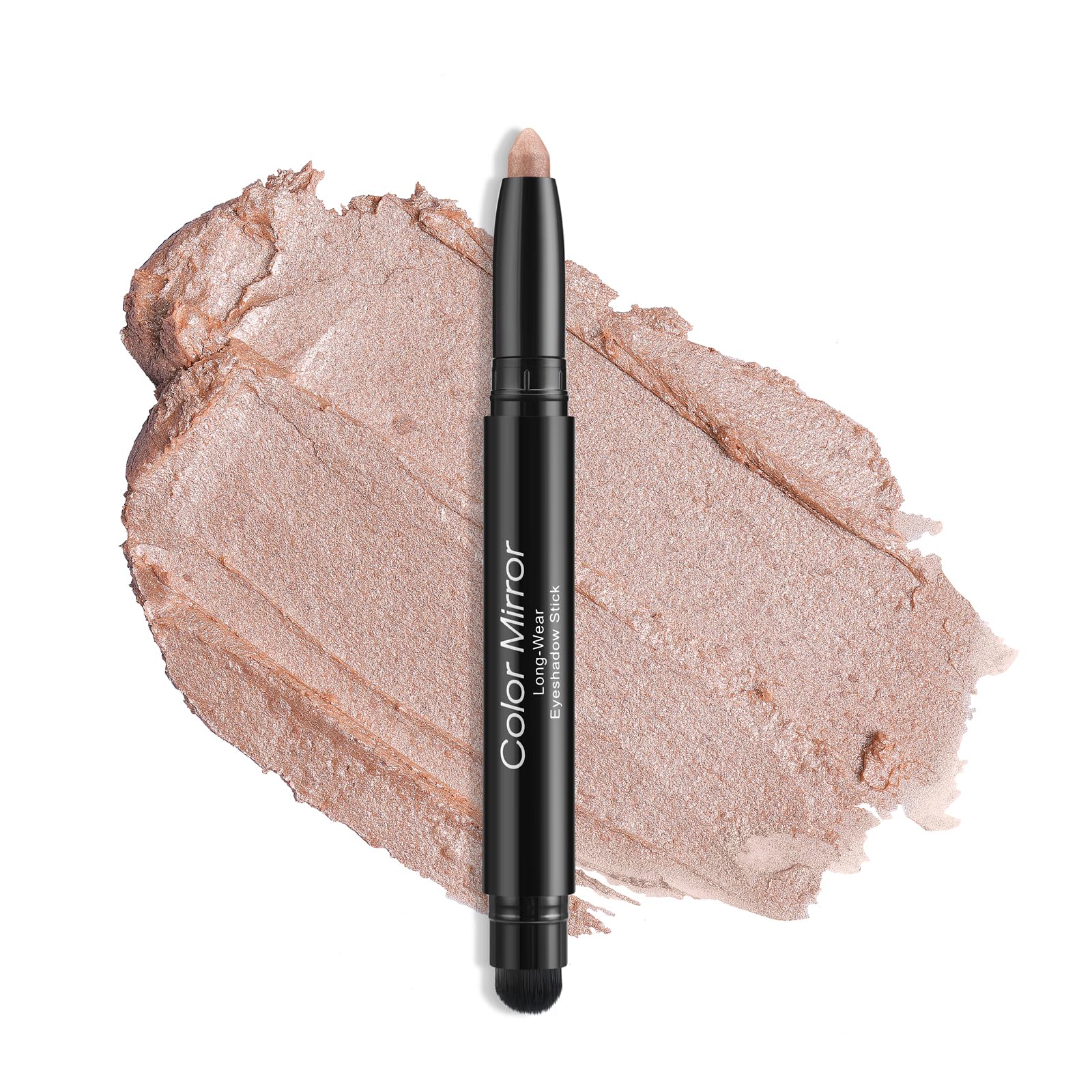 Sombra De Ojos En Barra, Color Espejo, Impermeable, Hipoalergénica 01, Rosa Bebé - Venta Internacional.