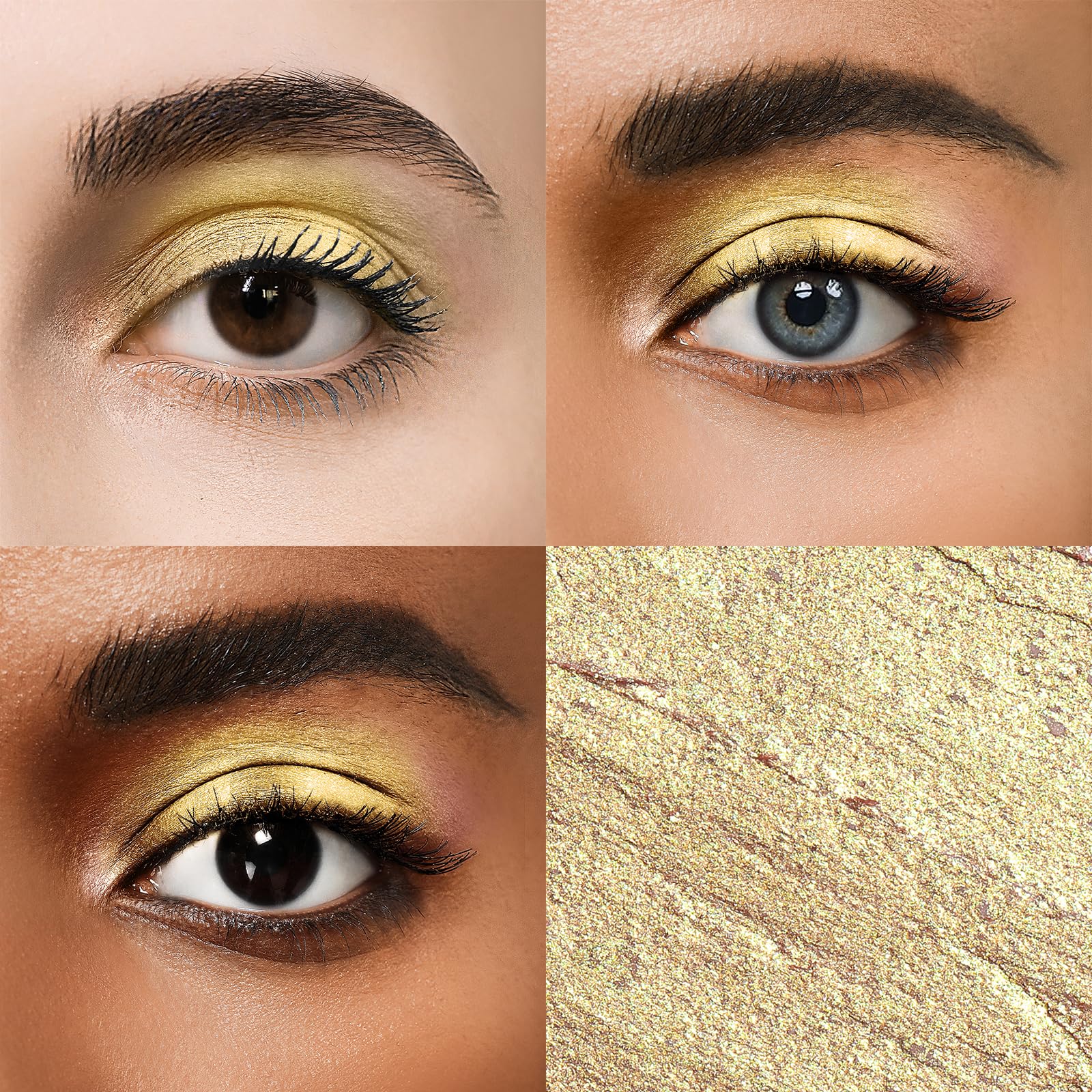 Foto 3 pulgar | Espejo De Sombra De Ojos En Barra De Colores B0czl86fvd Waterproof 53 Gold - Venta Internacional.