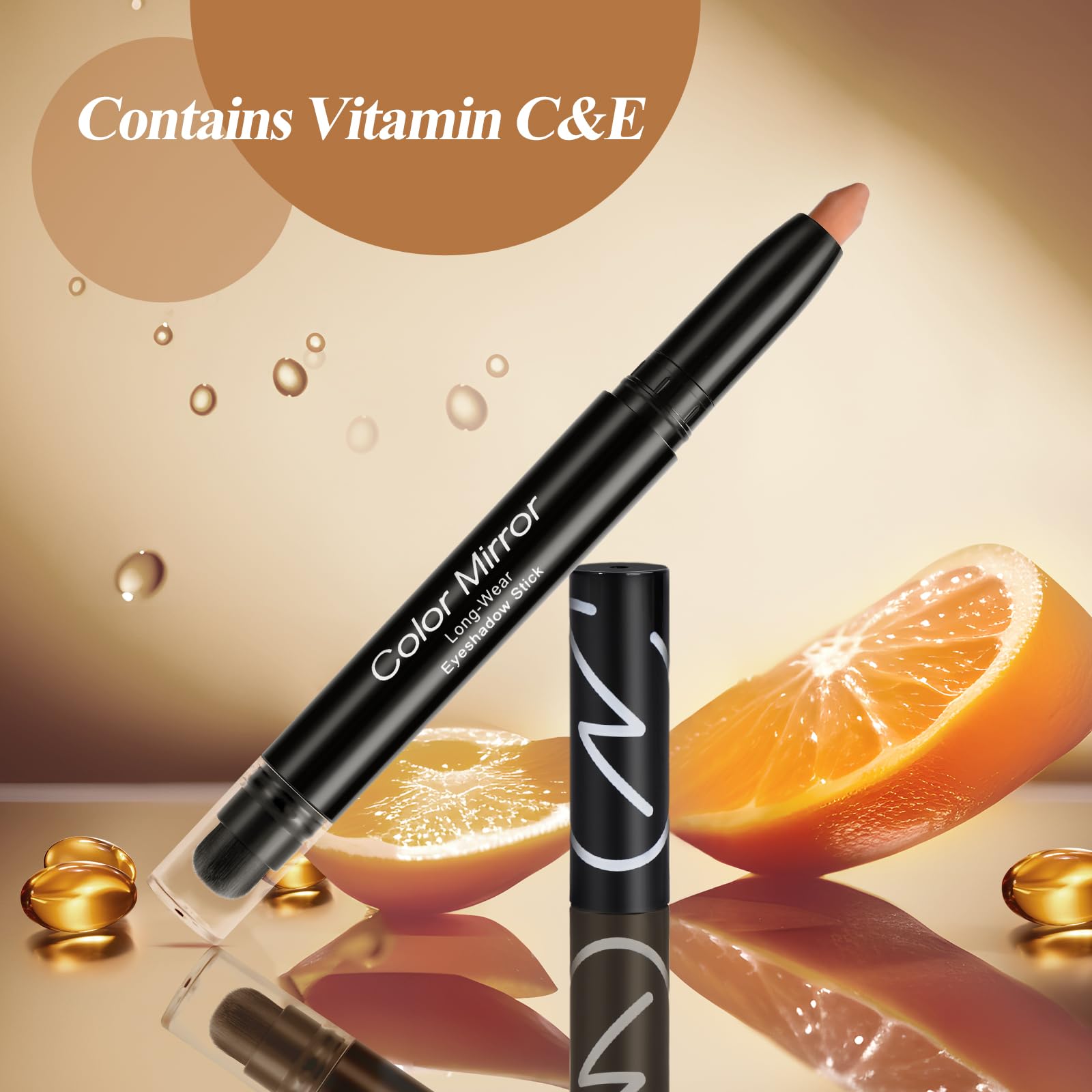 Foto 4 | Sombra De Ojos En Barra, Color Espejo, Impermeable, Color Avellana Mate - Venta Internacional.