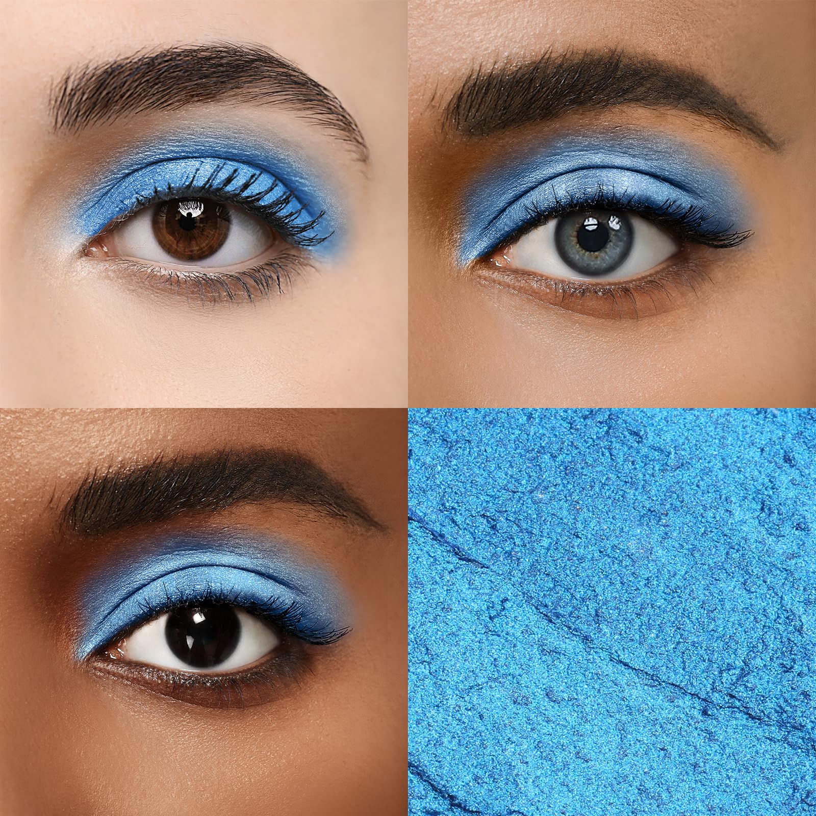 Foto 2 | Sombra De Ojos En Barra, Color Espejo, Impermeable, Hipoalergénica, 62 Zafiros Brillantes - Venta Internacional.