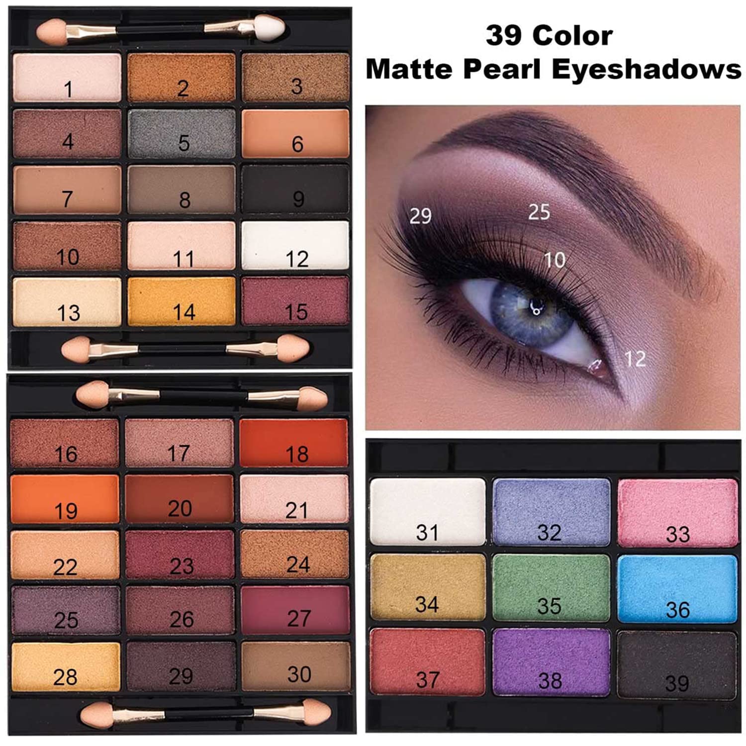 Foto 4 | Paleta De Maquillaje Miss Rose M 58 Color Con Kit Completo Para Mujer - Venta Internacional.