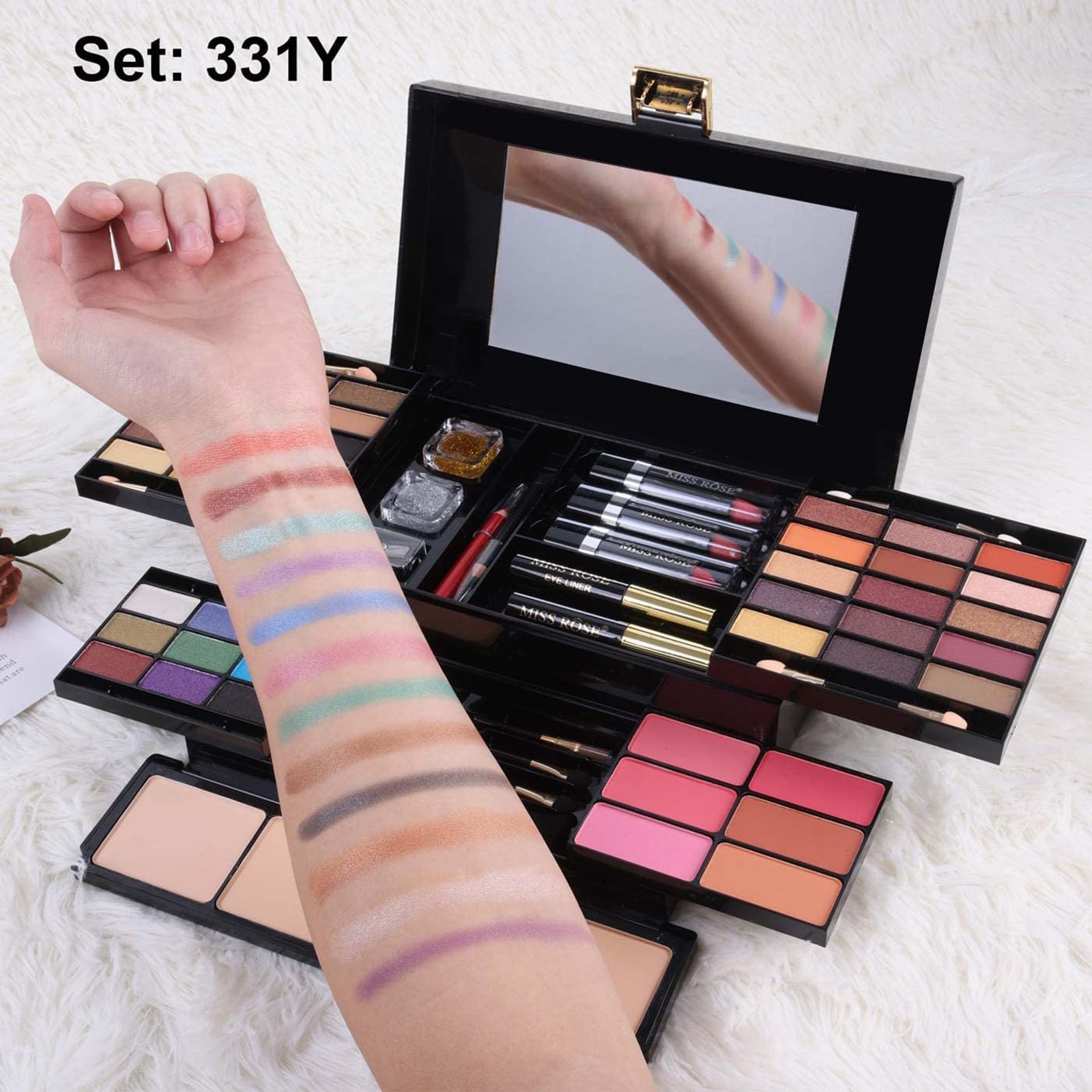 Foto 7 | Paleta De Maquillaje Miss Rose M 58 Color Con Kit Completo Para Mujer - Venta Internacional.