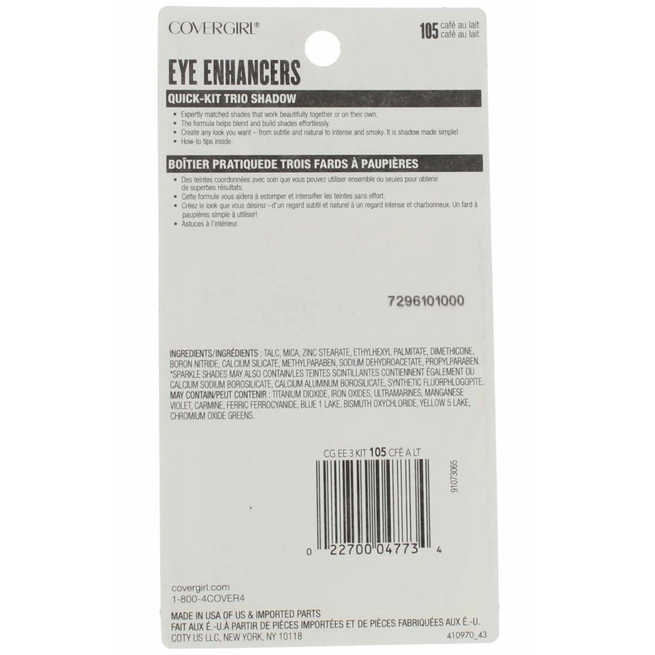 Foto 4 pulgar | Sombra De Ojos Covergirl Eye Enhancers Quick-kit-trio 105 Cafe - Venta Internacional.