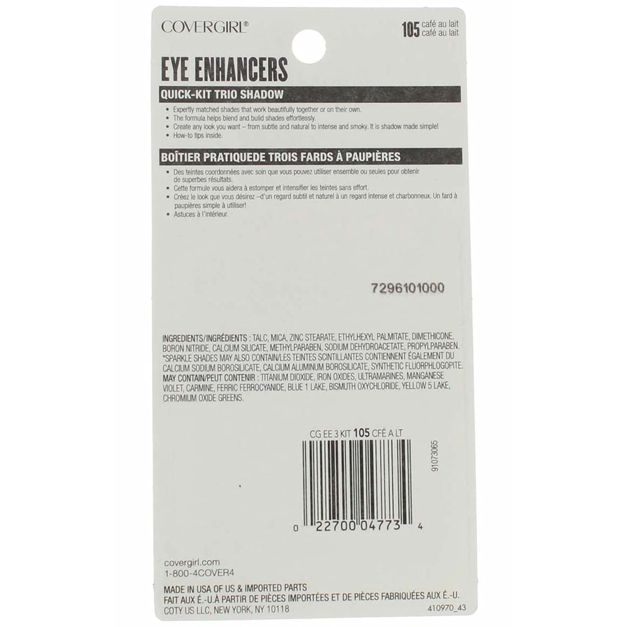 Foto 6 pulgar | Sombra De Ojos Covergirl Eye Enhancers Quick-kit-trio 105 Cafe - Venta Internacional.