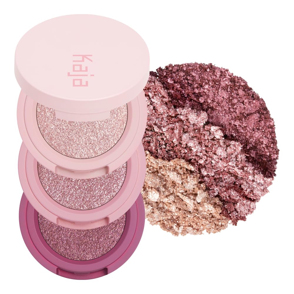 Sombra De Ojos Trio Kaja Beauty Bento Bouncy Plum Rosy, Talla De Viaje - Venta Internacional.