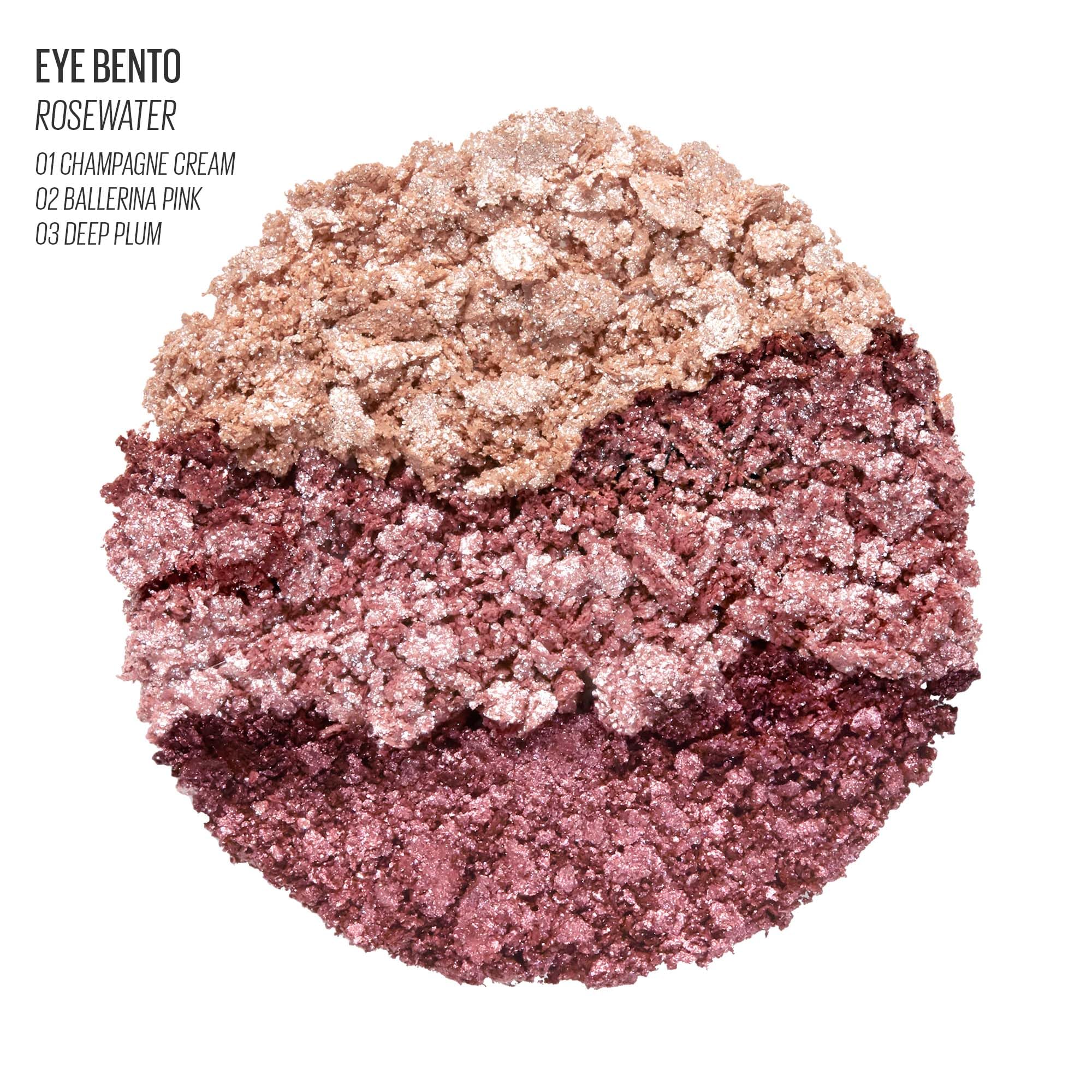 Foto 2 | Sombra De Ojos Trio Kaja Beauty Bento Bouncy Plum Rosy, Talla De Viaje - Venta Internacional.