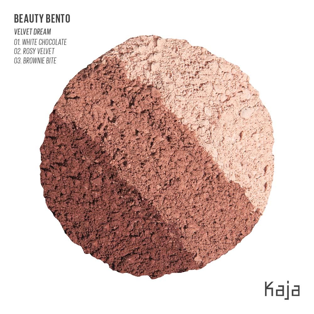 Foto 3 pulgar | Sombra De Ojos Trio Kaja Beauty Bento Burnt Sandy Brown Travel - Venta Internacional.