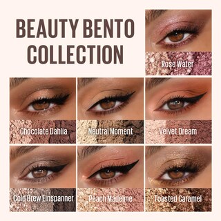 Foto 5 | Sombra De Ojos Trio Kaja Beauty Bento Burnt Sandy Brown Travel - Venta Internacional.