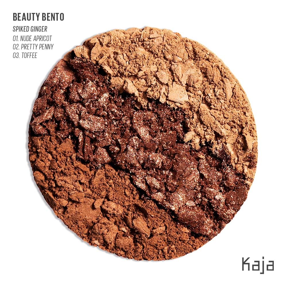 Foto 3 pulgar | Sombra De Ojos Trio Kaja Beauty Bento Warm Honey, Talla De Viaje - Venta Internacional.