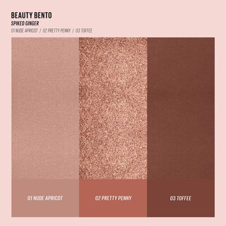 Foto 4 | Sombra De Ojos Trio Kaja Beauty Bento Warm Honey, Talla De Viaje - Venta Internacional.