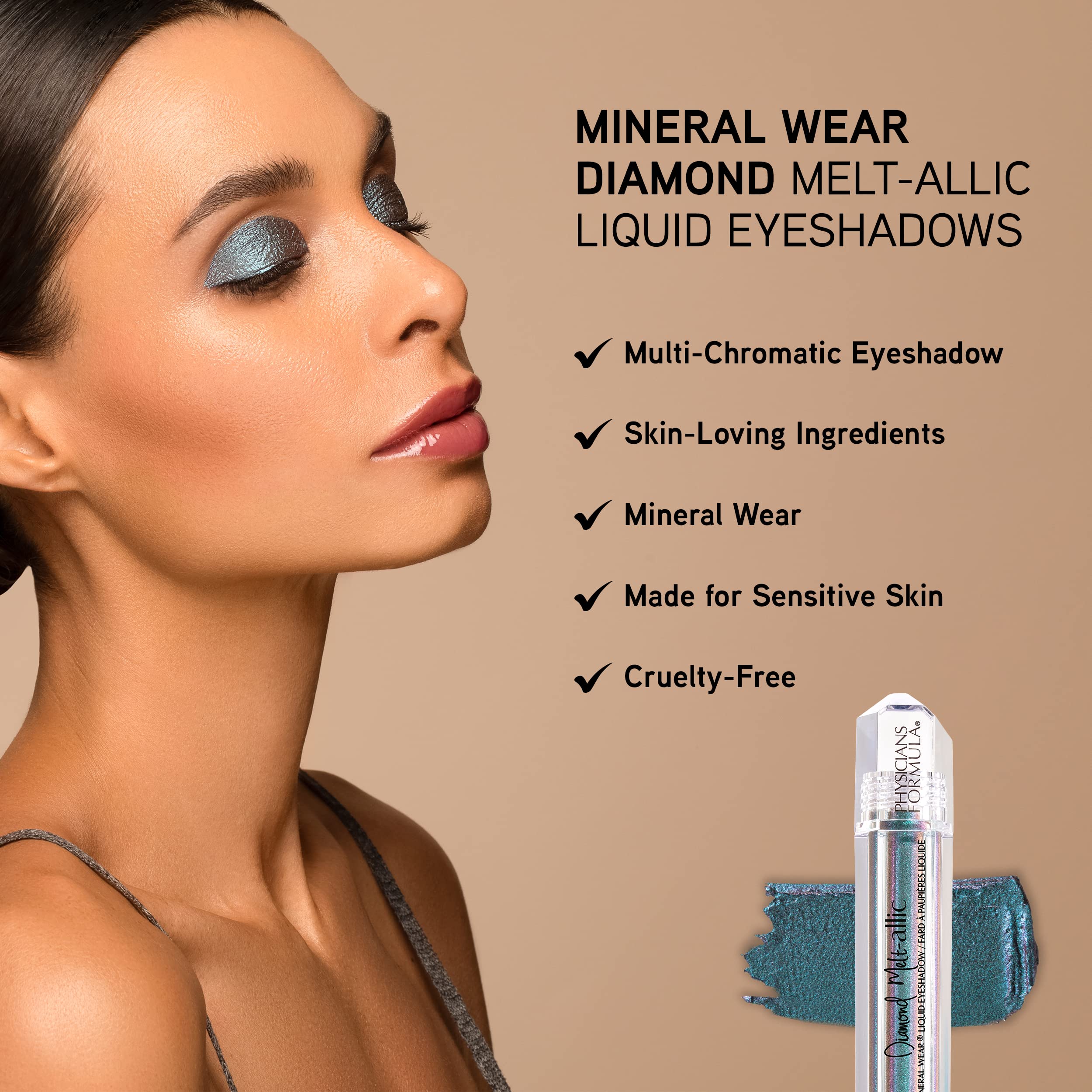 Foto 5 pulgar | Sombra De Ojos En Crema Physicians Formula Mineral Wear Diamond - Venta Internacional.