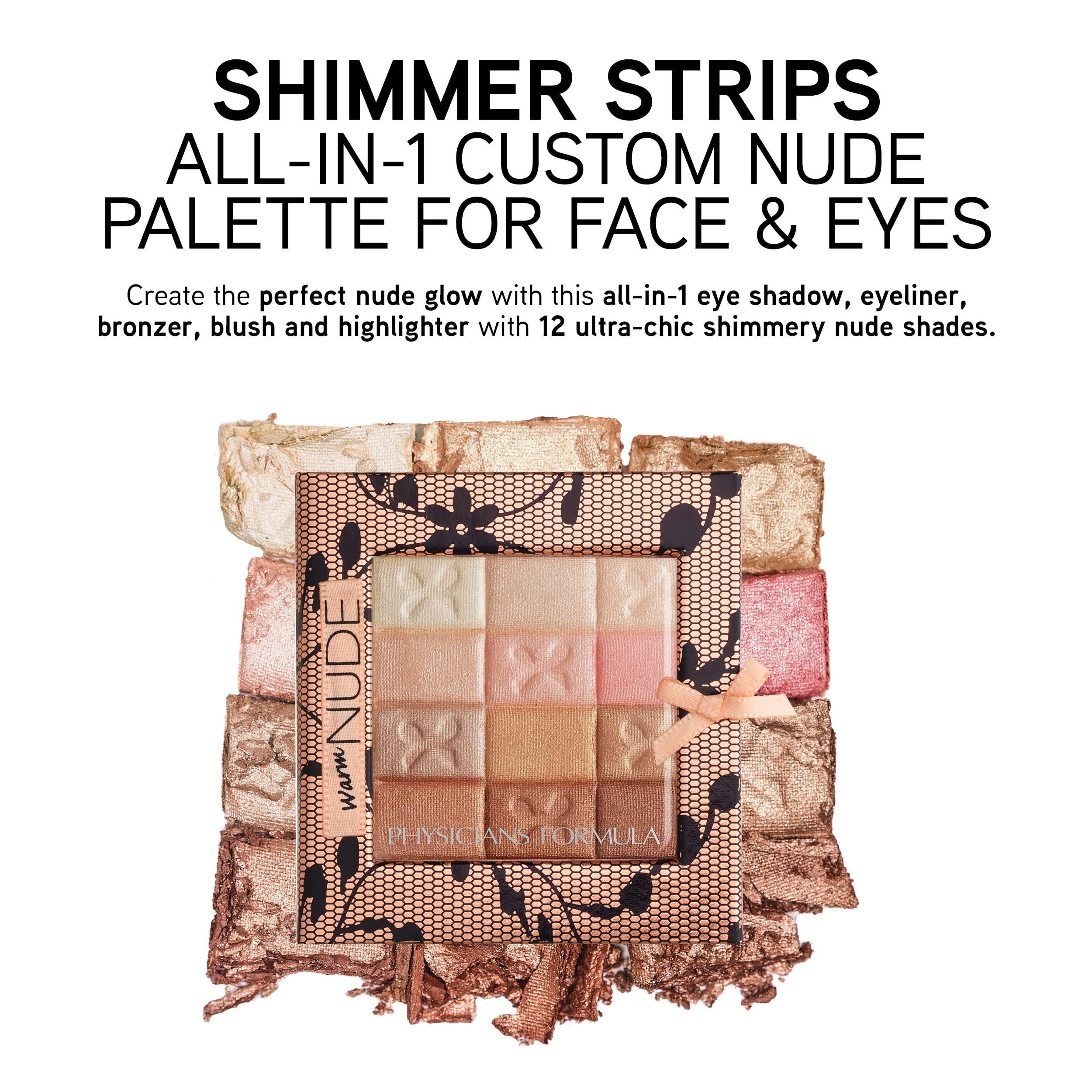 Foto 2 | Tiras Brillantes Con Fórmula De Palette Physicians, Personalizadas, Color Nude Cálido - Venta Internacional.